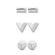 Victoria Silver colored earring set