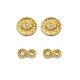 Victoria Gold-colored earring set