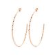 Victoria rose gold colour hoop earrings