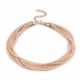 Victoria Rose Gold-Colored Stone Necklace