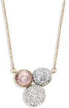 Victoria Rose gold colored multicolored stone necklace