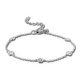 Victoria Silver-colored stone bracelet