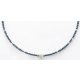 Victoria White Stone Blue Bead Necklace