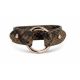 Victoria Rose gold colored brown patterned leather bracelet