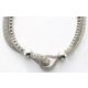 Victoria Thick Silver Mesh Necklace