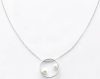 Victoria Silver-colored white pearl necklace