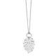 Victoria Silver Leaf Pattern Necklace