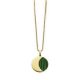 Victoria Gold-colored Green Pattern Necklace