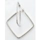 Victoria Silver-colored white stone earrings