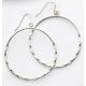 Victoria Silver-colored hoop earrings