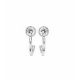 Victoria Silver-colored white stone earrings