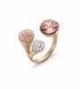 Victoria Rose gold colored multi-stone ring