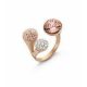 Victoria Rose gold colored multi-stone ring